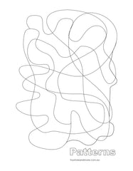 patterns colouring page