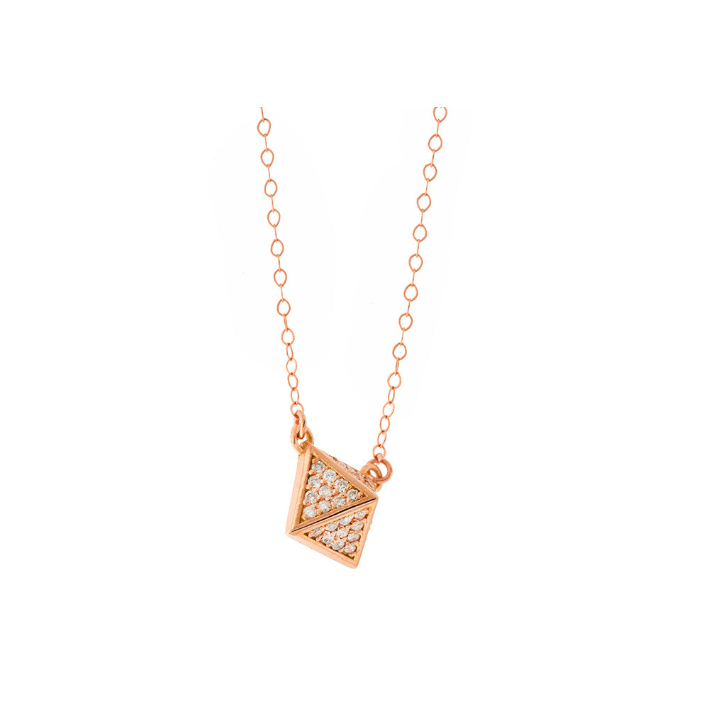 Diamond Pyramid Necklace