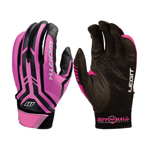 mens pink batting gloves