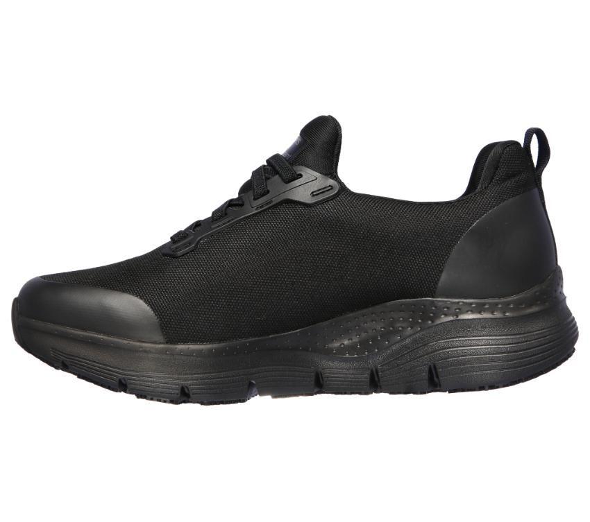 Skechers WOMEN'S WORK: ARCH FIT SR - VERMICAL Black/Black – Sesto Shoex