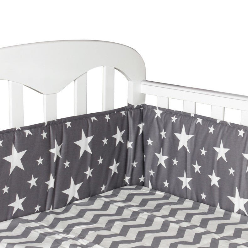 Naheber Bumpers In The Crib For Newborn Cotton Linen Cot Bumper