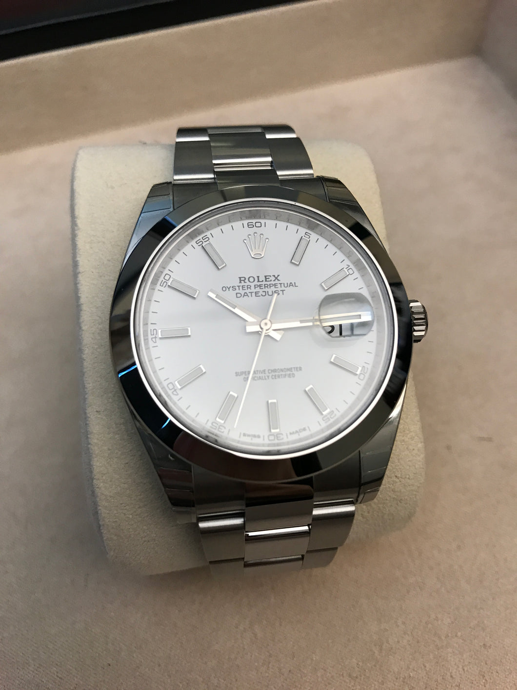 rolex datejust 41mm stainless steel