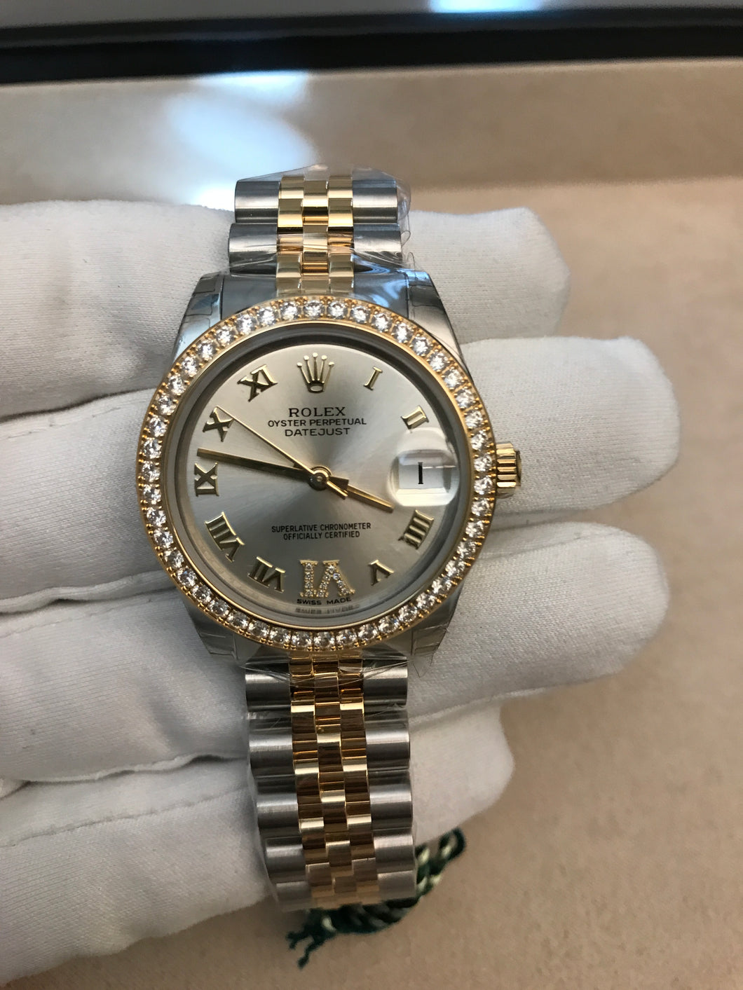 rolex 31mm diamond bezel