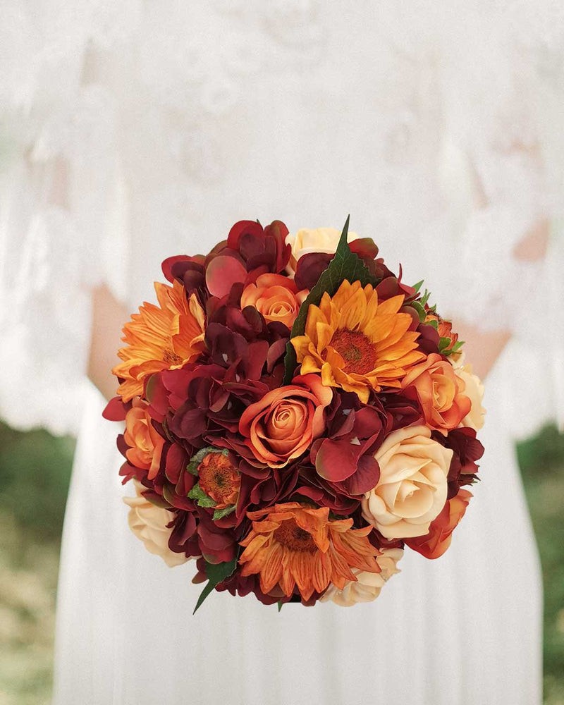 Budget Wedding Flowers | Value Artificial Silk Wedding Bouquets