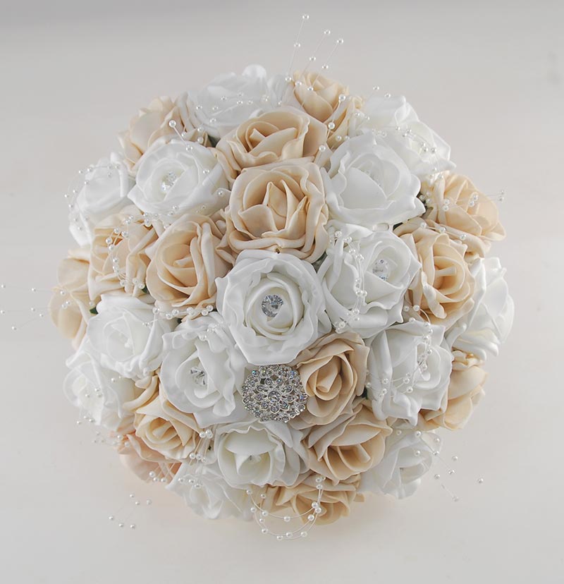 Budget Wedding Flowers Value Artificial Silk Wedding Bouquets