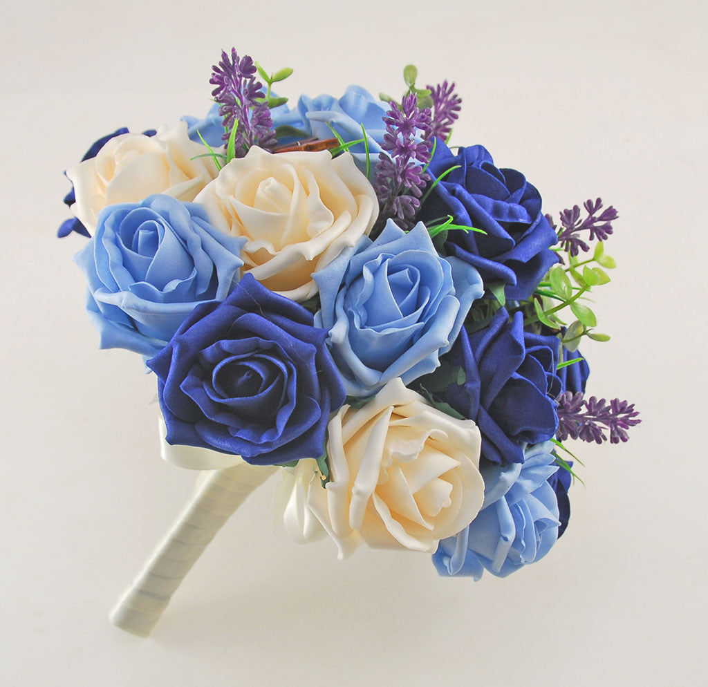 Blue And Cream Wedding Flowers Jesusismykeeper 2006