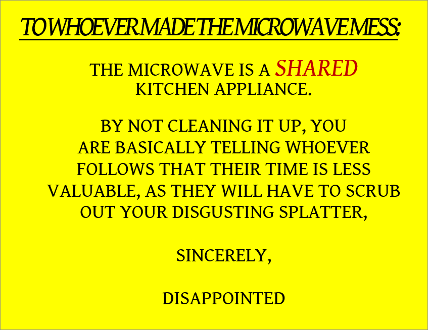 Full Sheet Label of Pam's Microwave Note – Macolabels