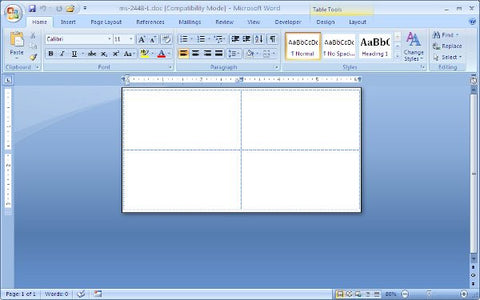 how to use microsoft word label templates