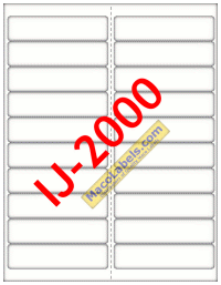 MACO IJ-2000 Address Labels, 20 Labels Per Sheet, 4" X 1" labels
