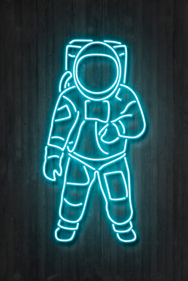 Neon Astronaut – Lynx Art Collection