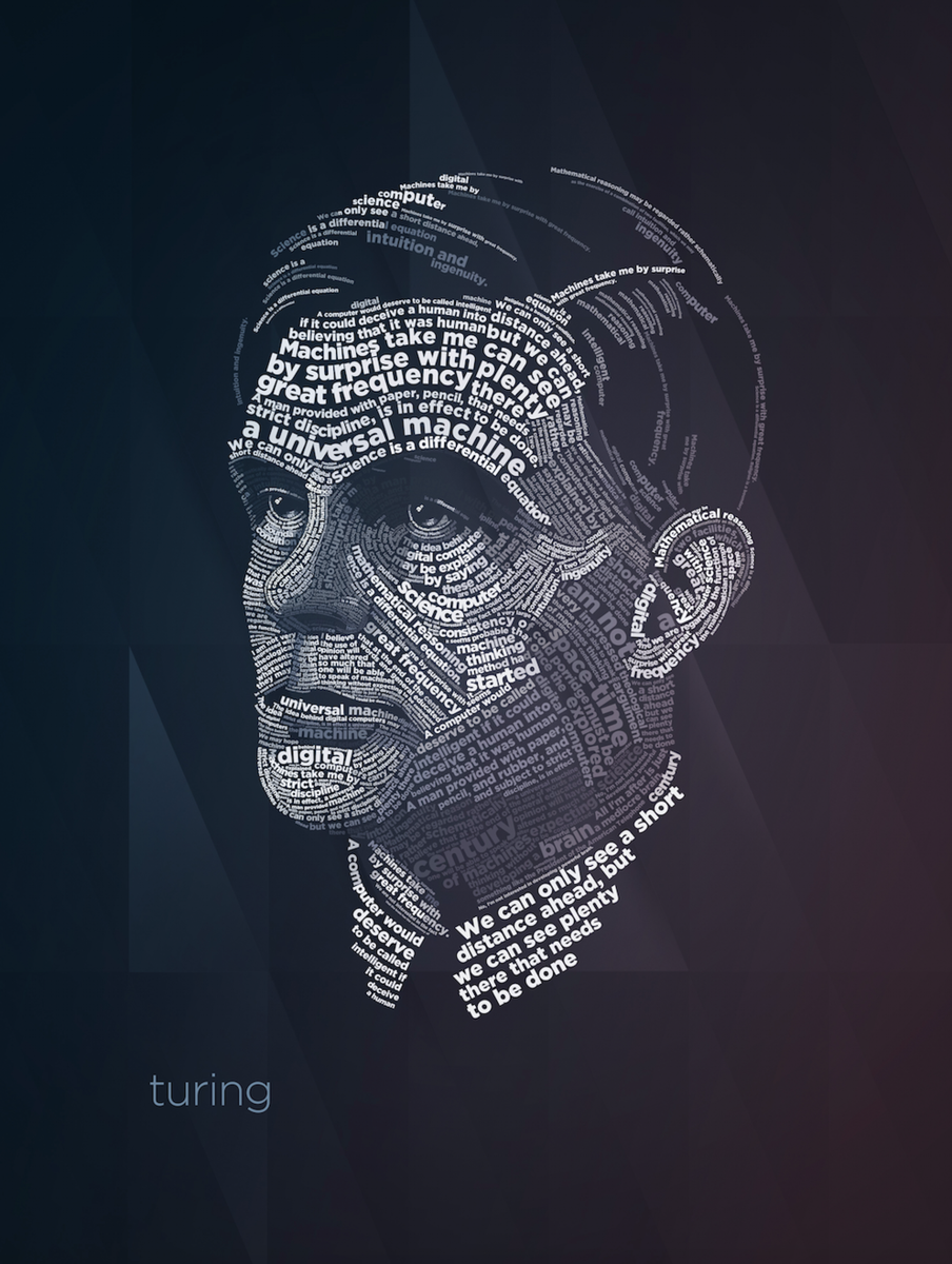 SKU: TURING Turing Typography Poster – Lynx Art Collection
