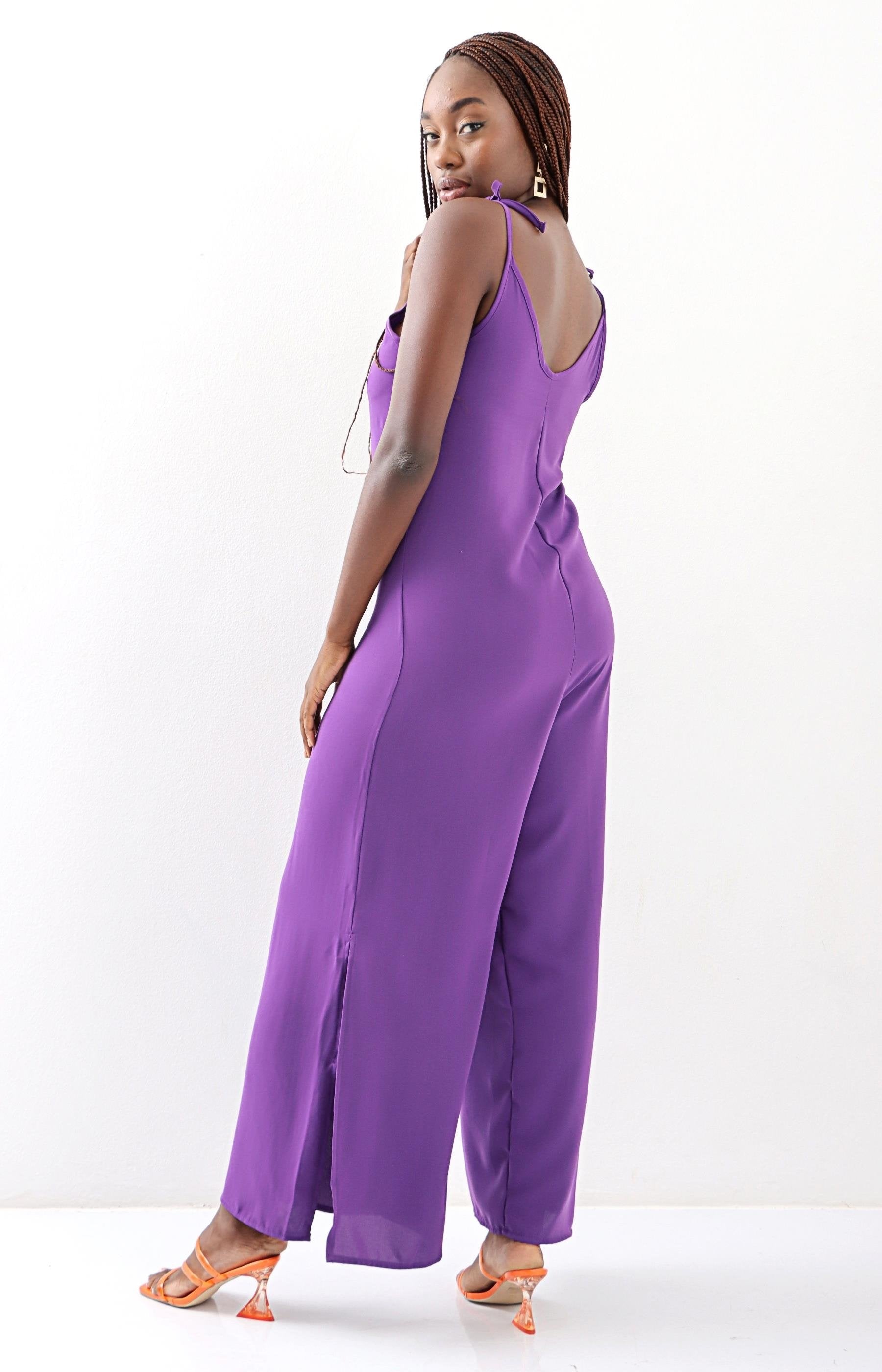 long wide leg jumpsuit