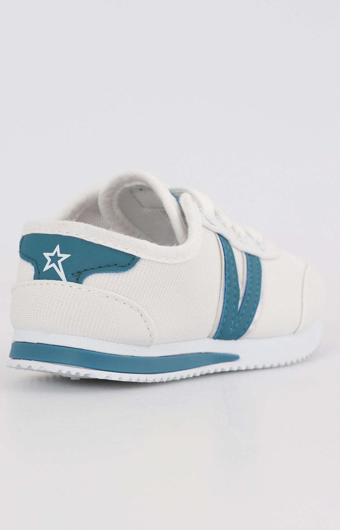 Kids Kendrick Sneakers - White-Teal