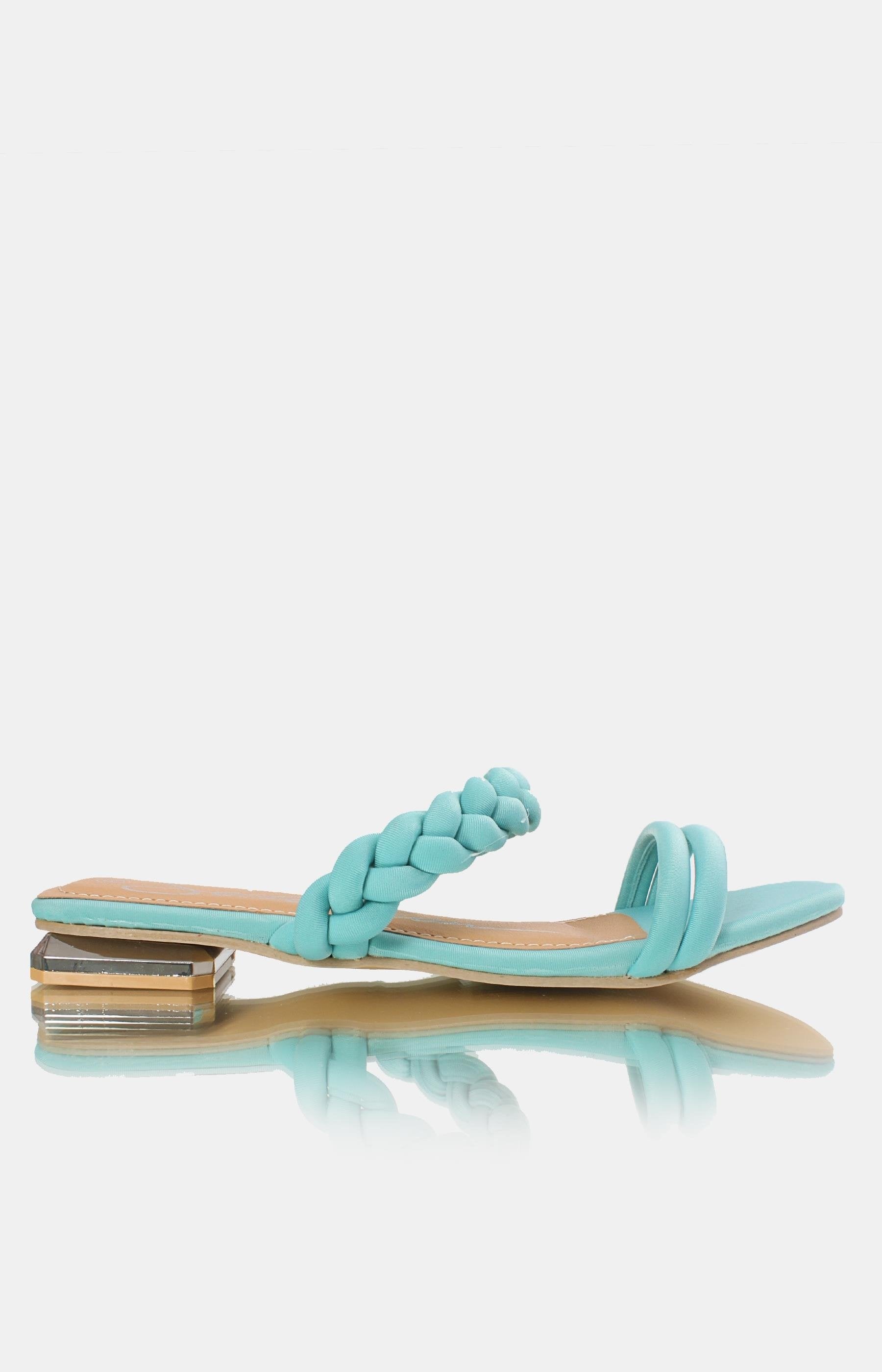 ladies teal sandals