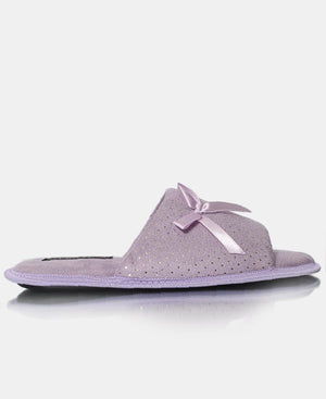 purple bedroom slippers