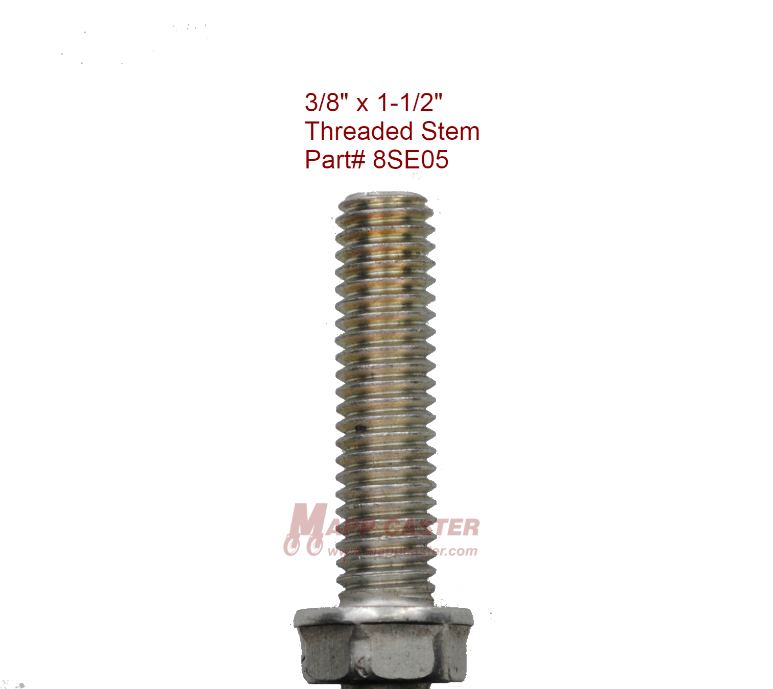 8SE05 3 8" x 1 1 2" Threaded Stem for Shepherd Pacer 50mm Twin