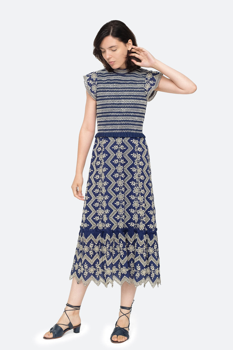 Zippy Midi Dress – Sea, New York