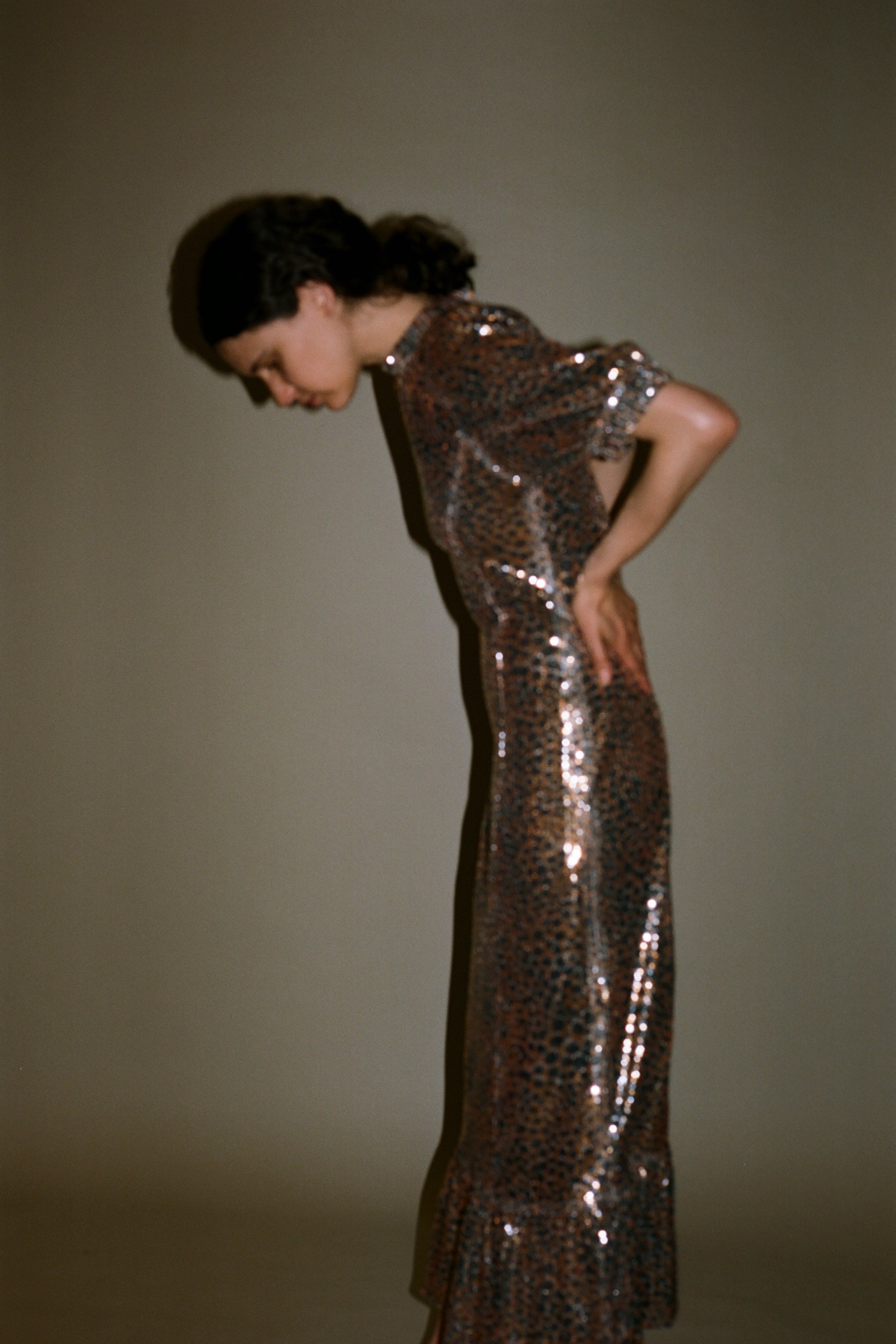 Leo sequin midi dress