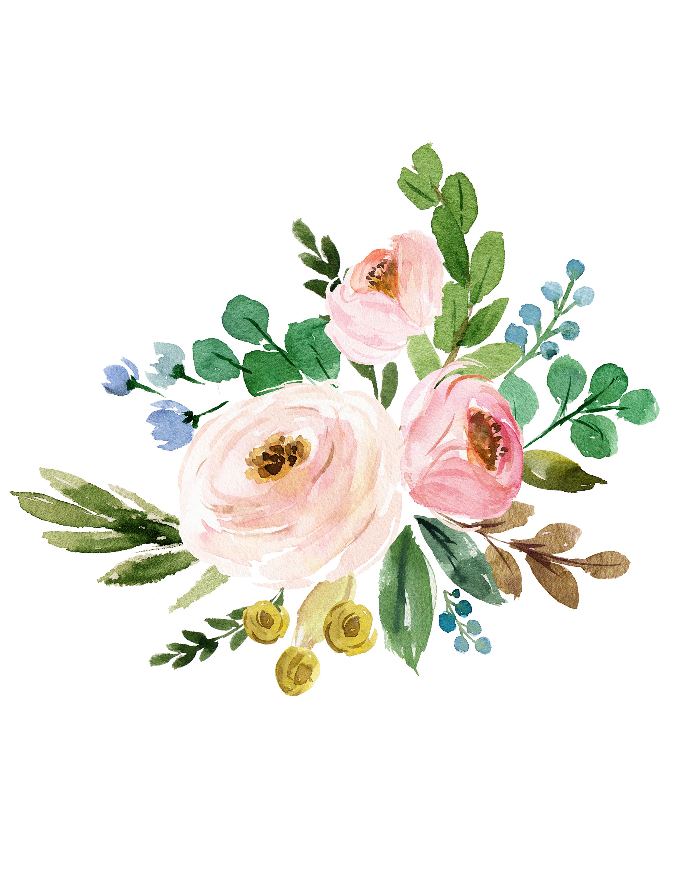 Floral Whimsy - Bouquet I - Print
