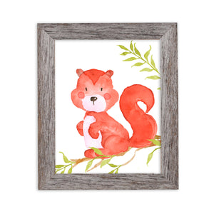 Woodland Collection - Squirrel - Be Playful - Print
