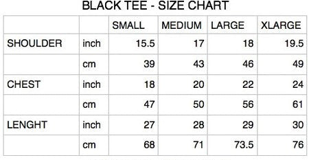 UNRESOLVD Size Chart.