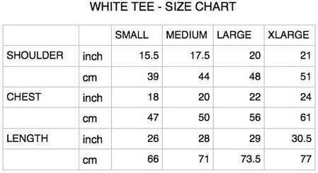 UNRESOLVD Size Chart.