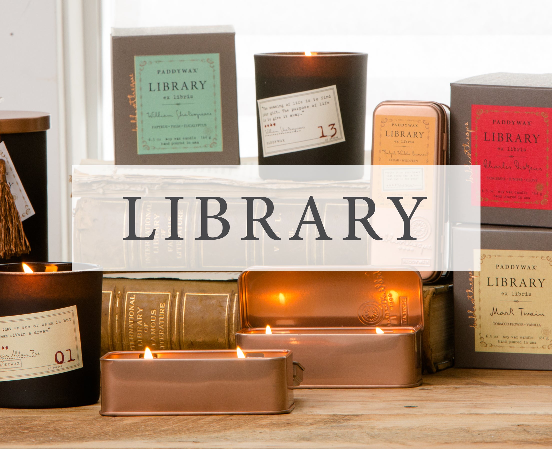 Paddywax Library Candles - 