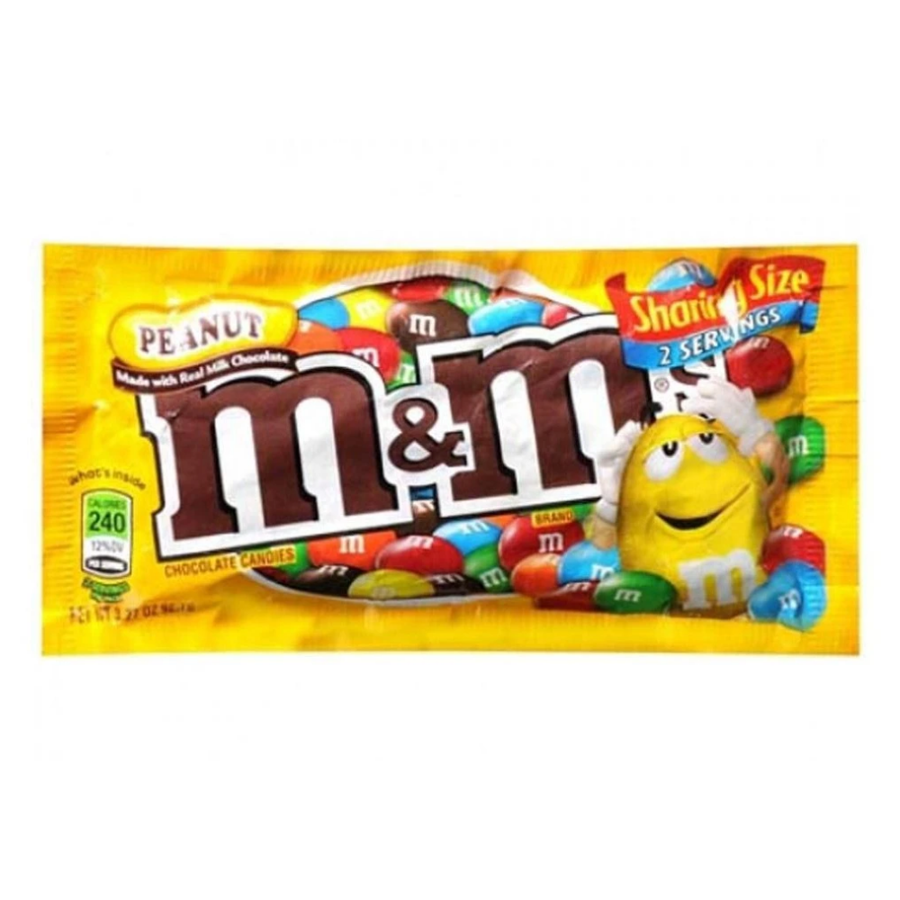 M&M's White Chocolate Peanut Share Size 2.8oz Bag - 24ct