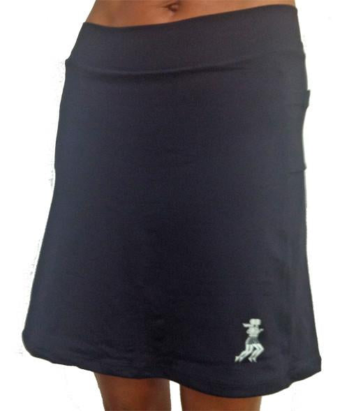 Image of Black Athletic Skirt -2" longer