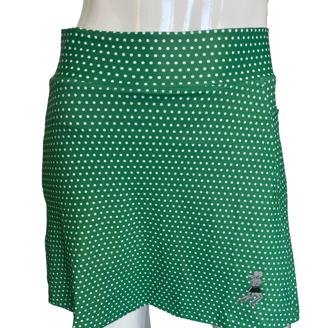 Image of Clover Green Polkadot Athletic Skirt