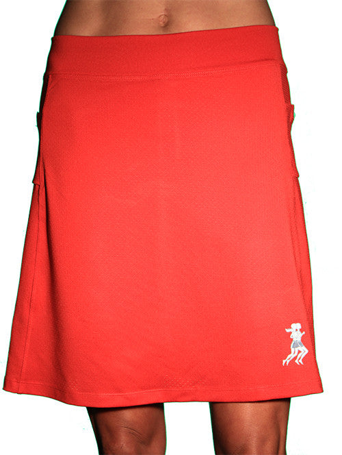 Image of Red Ultra Swift Golf Skirt