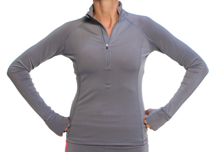 Image of Gray Half Zip Pullover