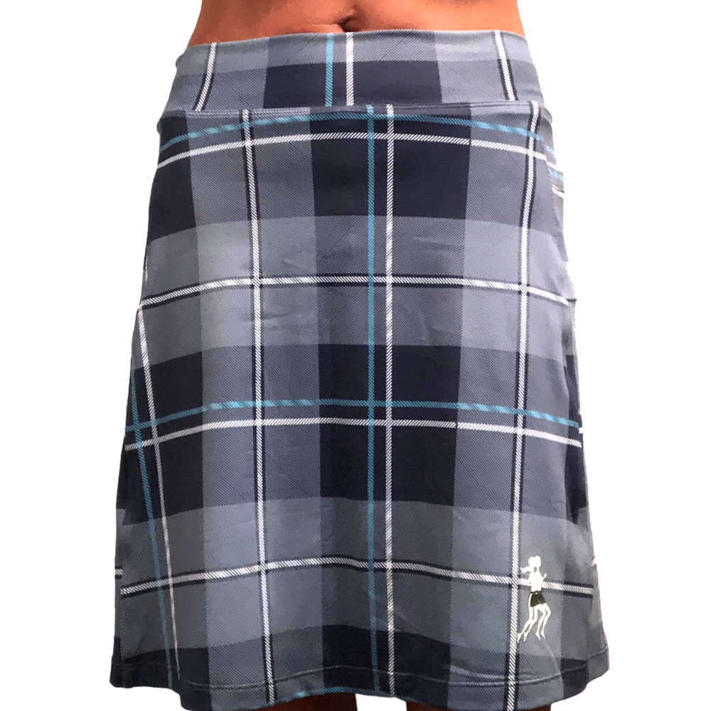 Image of Blue Plaid Spirit Athletic Skirt