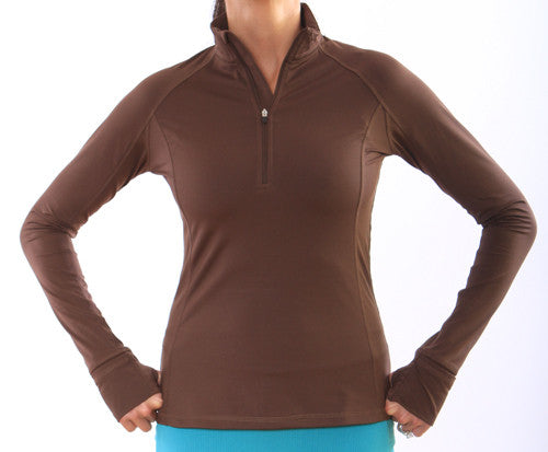 Image of Chocolate Half Zip SubZero Pullover