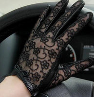 lace and leather gloves