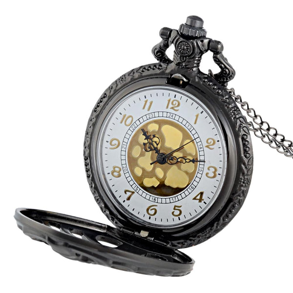 Download Skeletal Ribcage Quartz Pocket Watch - Go Steampunk