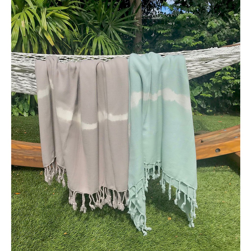 mint green beach towel