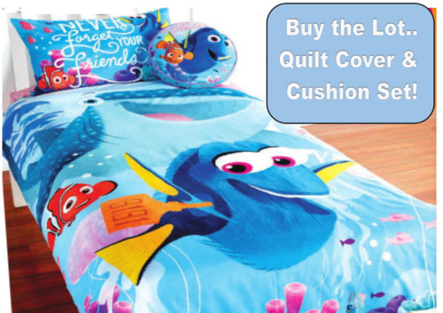 Finding Nemo Dori Single Bed Size Quilt Duvet Cover And Cushion Set Be