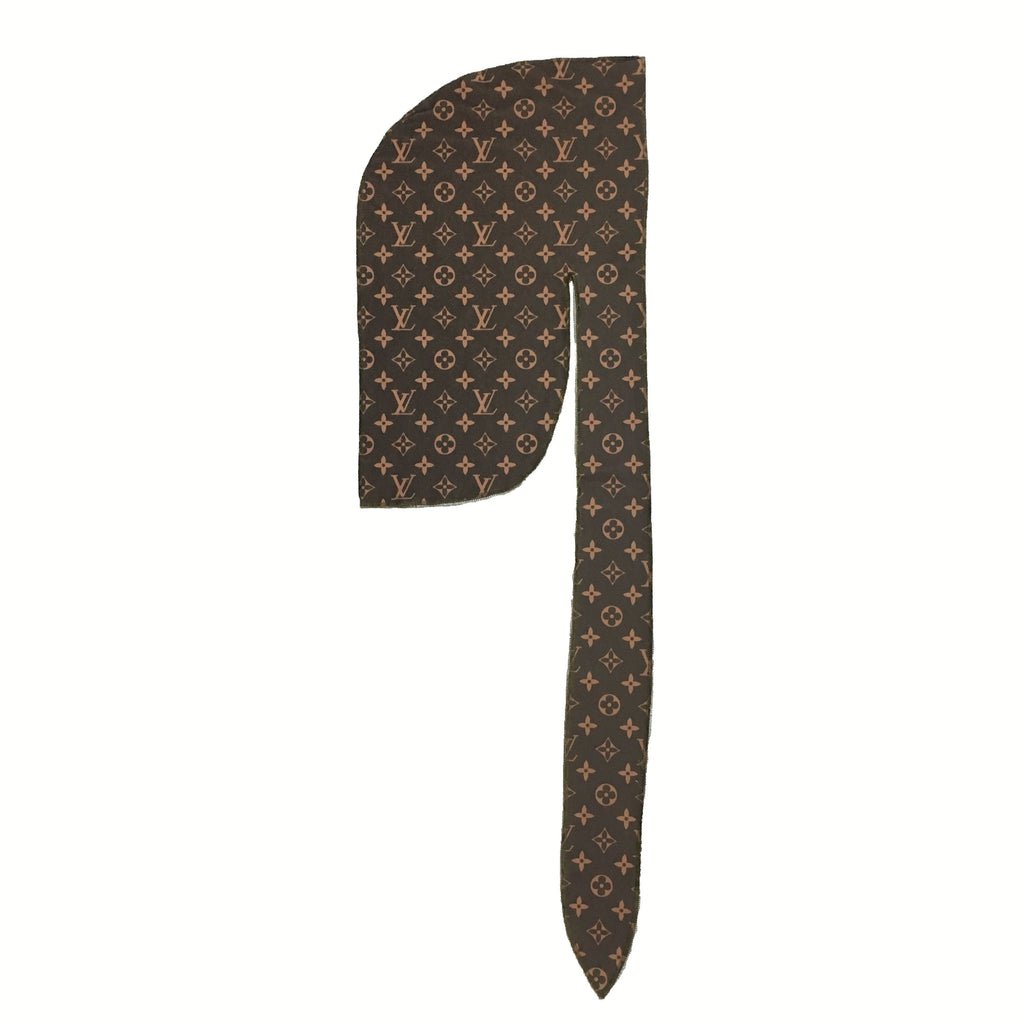 LV Brown Durag – Designer Rag