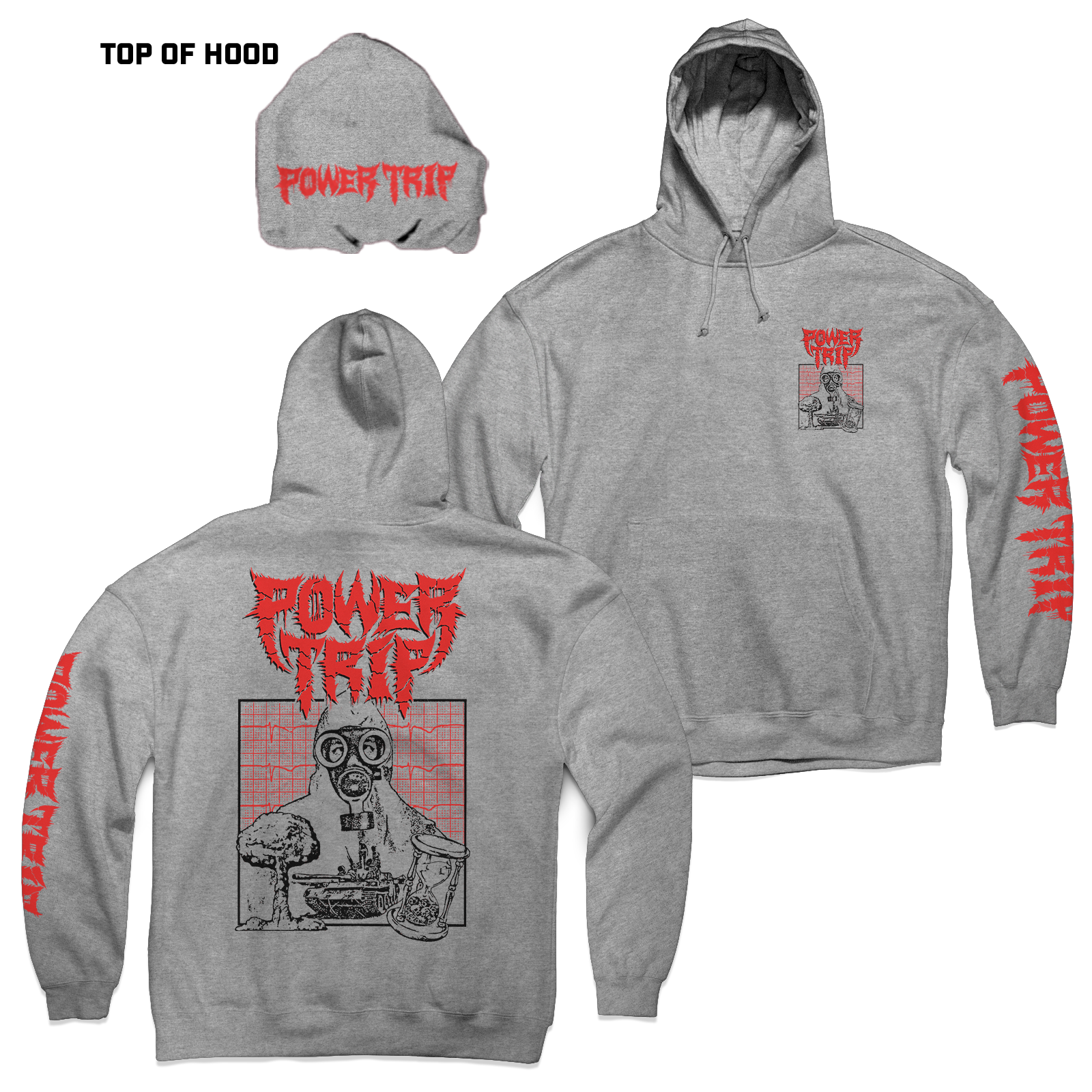 power trip band hoodie