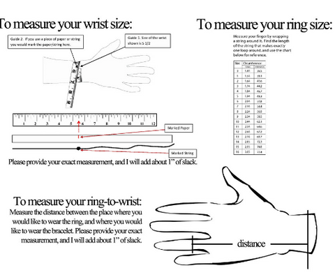 Afrohemien Ring Sizing Chart 