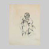 Drypoint etching by artist Lovis Corinth sold 2020