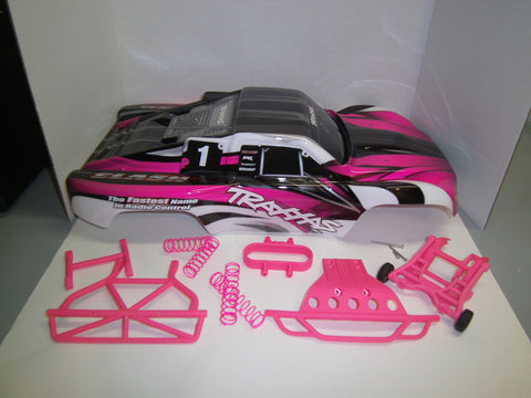 pink traxxas slash body