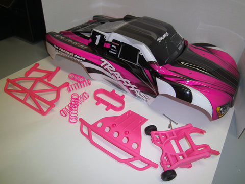 pink traxxas slash body