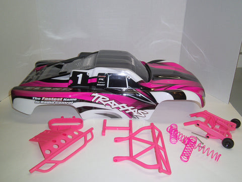 pink traxxas slash body