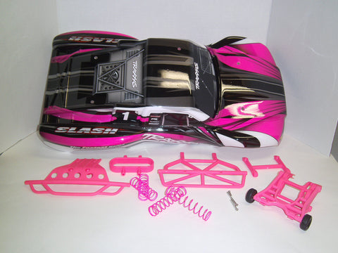 pink traxxas slash body