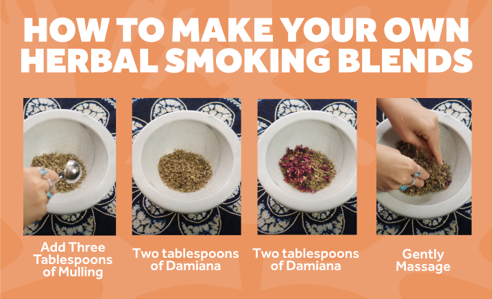 how to make your own herbal smoking blends