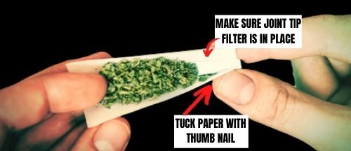 rolling the joint with filter
