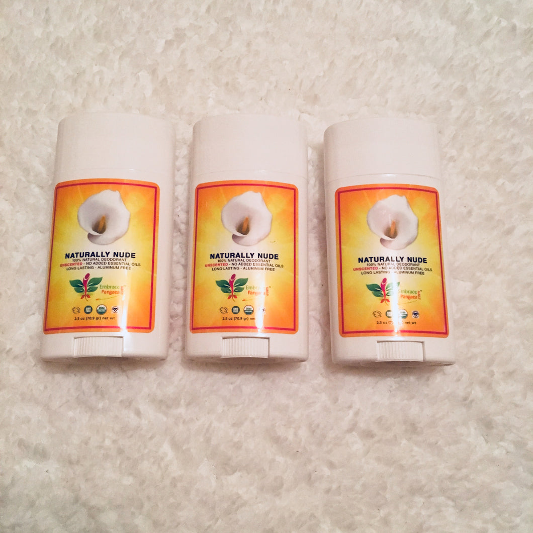 hoste Regnskab med sig Naturally Nude Deodorant - 2.5 oz of 100% Edible Vegan Organic GMO Fre –  Embrace Pangaea