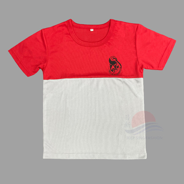 red pe t shirt